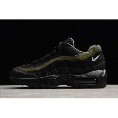 Nike Erkek Air Max 95 Hal Siyah / Haki / Gümüş Koşu Ayakkabısı Türkiye - EHEL36TU